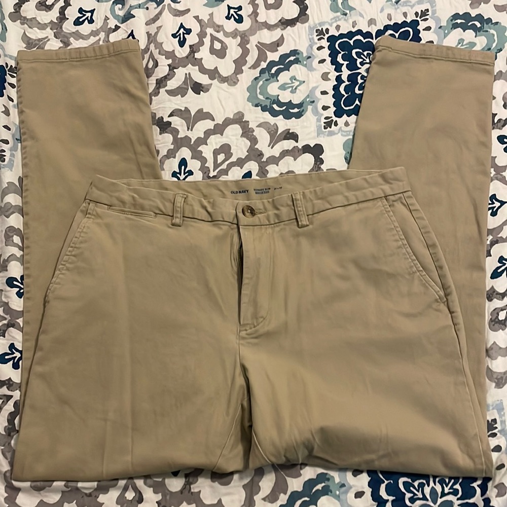 Mens Old Navy 34x32 Khaki Pants
